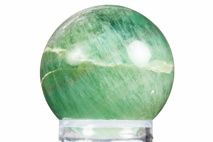 Polished Purple & Green Fluorite Sphere - Madagascar #304637
